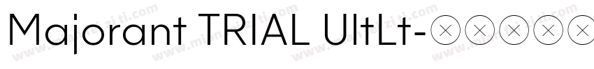 Majorant TRIAL UltLt字体转换